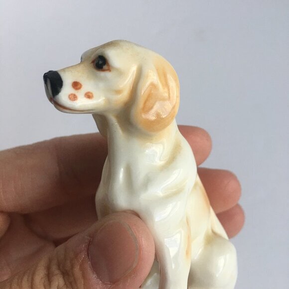 Vintage Dog Figurine Statue - White Standard or Mini Miniature Poodle - Picture 7 of 10